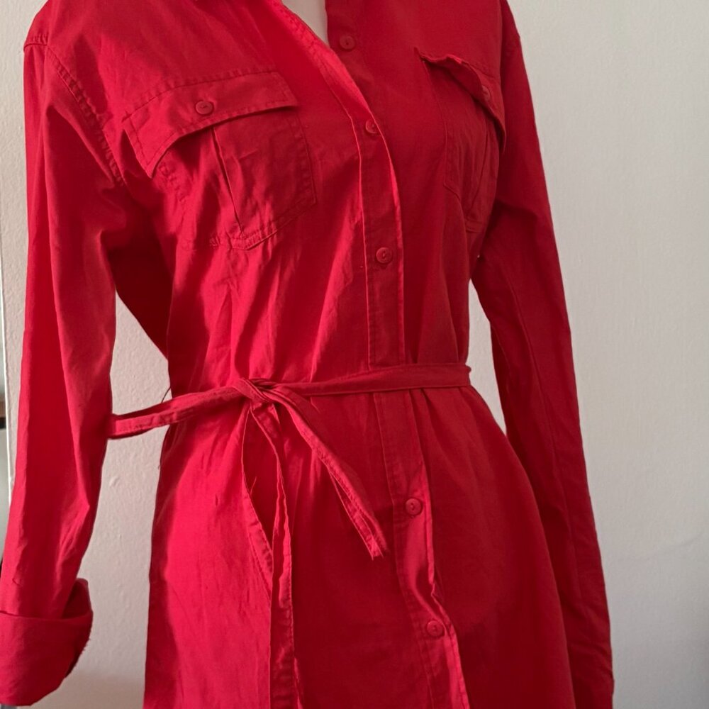 Vintage Red Belted Dress